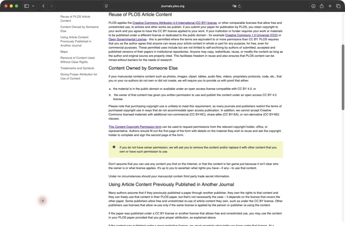 PLOS CC BY 4.0 commercial-use screenshot